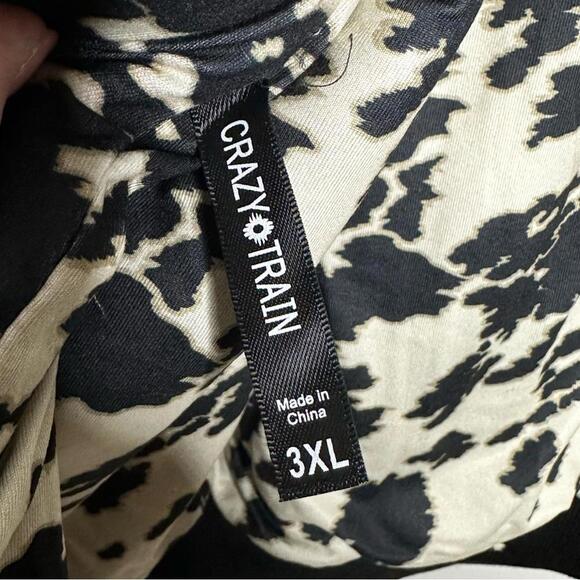 Crazy Train 3X Reversable Fleece Jacket - Aztec & Cow Print - Picture 7 of 8